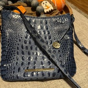 BRAHMIN gorgeous Blue crossbody bag